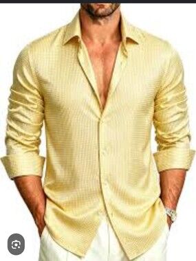 Champagne Button Down Shirt